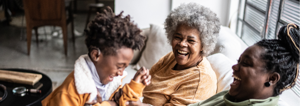 Multi-generation family spends time together