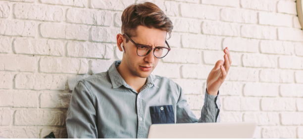 Man confused by healthcare terms 